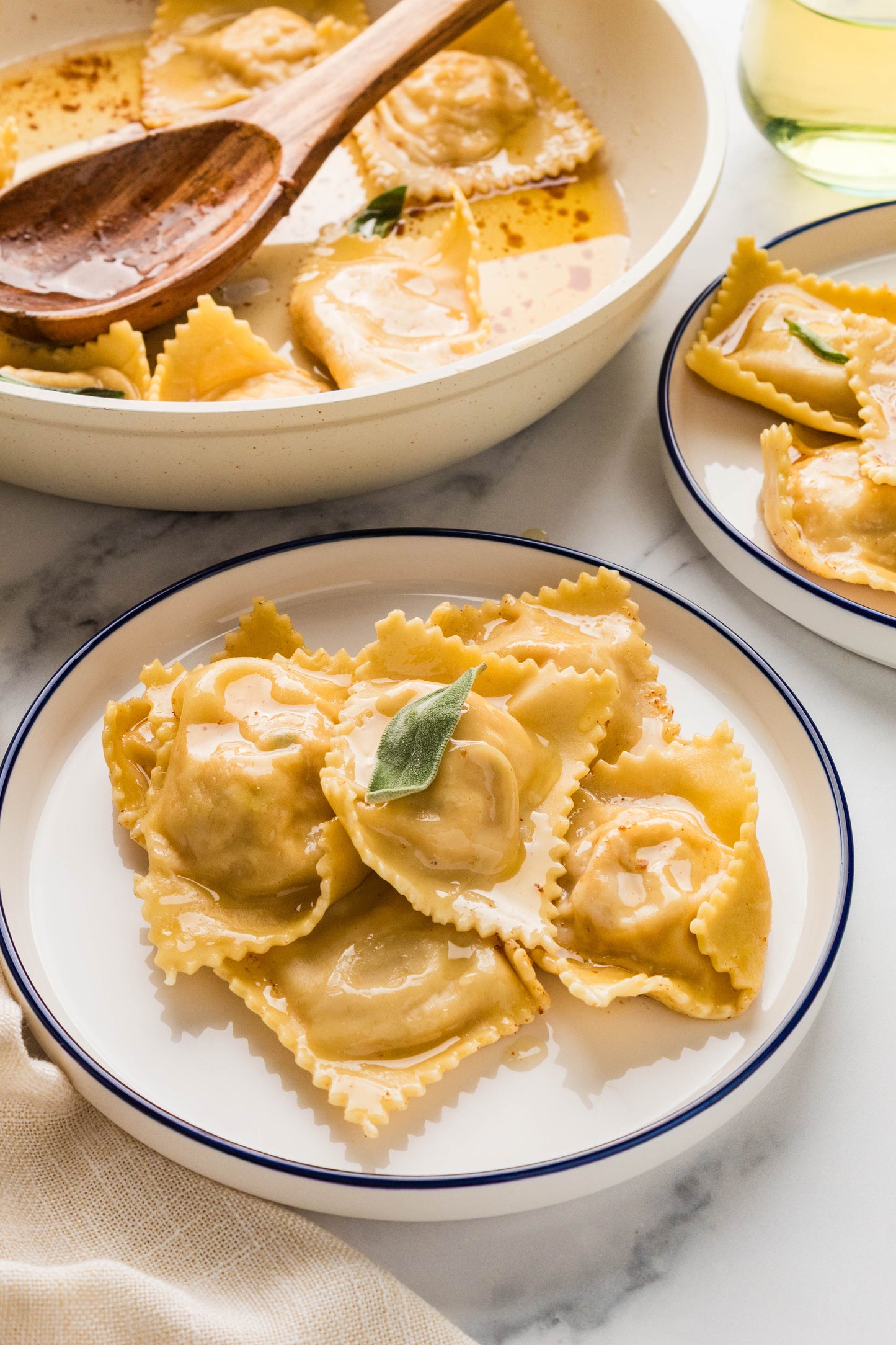 Butternut Squash Ravioli (with easy brown butter sage sauce)